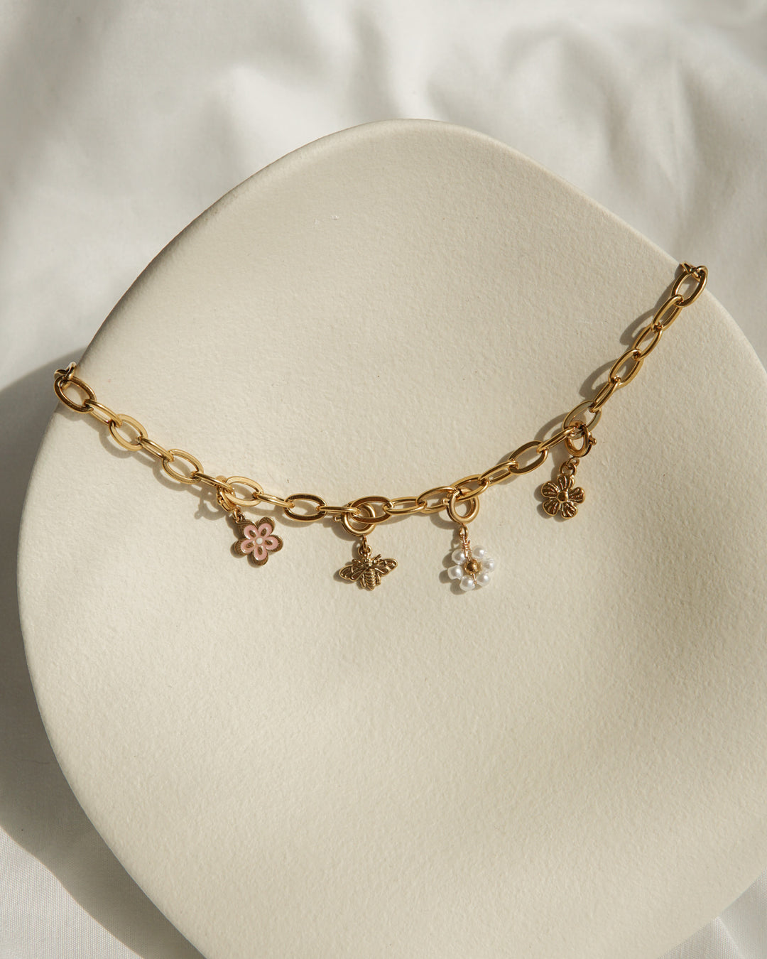 Flower Vibes Charms • Fußkette